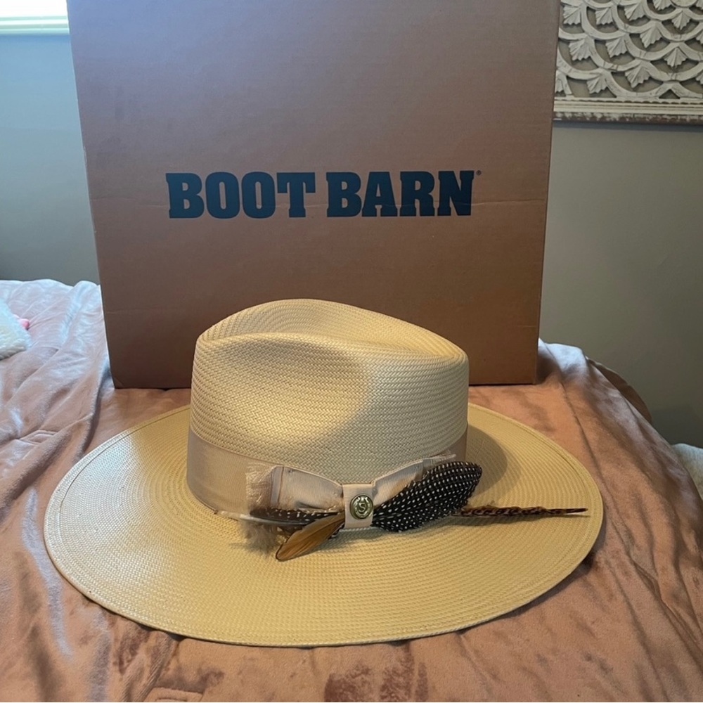 Stetson - Atacama Shantung Straw Fedora Hat - Silverbelly